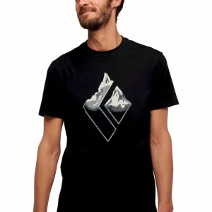 Meilleure affaire 😉 Black Diamond Mountain Logo Ss Tee – T-shirt homme 😉 9