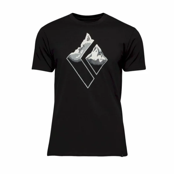 Meilleure affaire 😉 Black Diamond Mountain Logo Ss Tee – T-shirt homme 😉 5