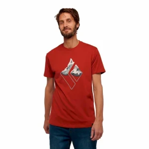 Meilleure affaire 😉 Black Diamond Mountain Logo Ss Tee – T-shirt homme 😉 15