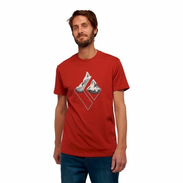 Meilleure affaire 😉 Black Diamond Mountain Logo Ss Tee – T-shirt homme 😉 6