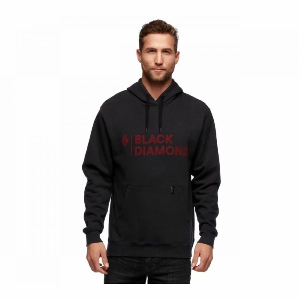 Remise ⭐ Black Diamond Stacked Logo Hoody – Sweat à capuche homme 🌟 3