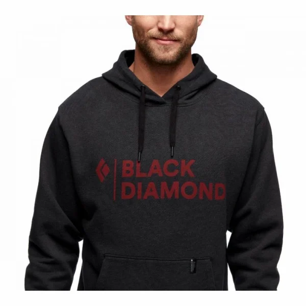 Remise ⭐ Black Diamond Stacked Logo Hoody – Sweat à capuche homme 🌟 5