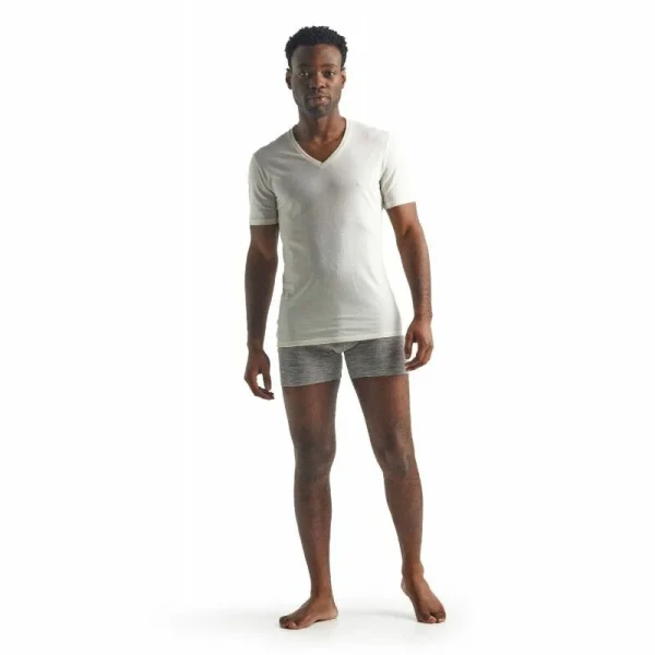 Meilleur prix 🌟 Icebreaker Anatomica Short Sleeve col V en Mérinos – T-shirt en laine mérinos homme I Hardloop 🌟 5