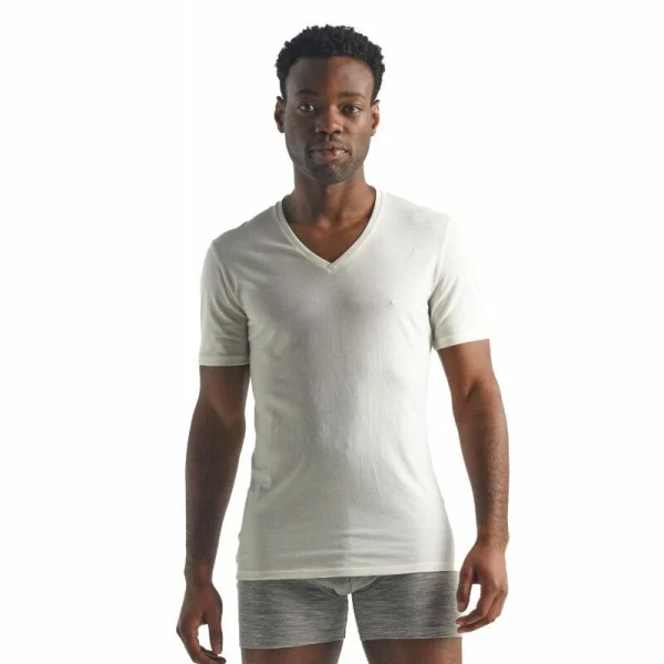 Meilleur prix 🌟 Icebreaker Anatomica Short Sleeve col V en Mérinos – T-shirt en laine mérinos homme I Hardloop 🌟 1