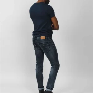 Jeans Slim Bleu UséJean CARLOS 10