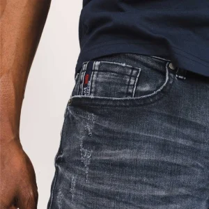 Jeans Slim Bleu UséJean CARLOS 14