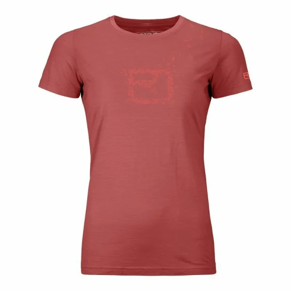 Meilleure affaire ❤️ Ortovox 150 Cool Leaves TS – T-shirt en laine mérinos femme ✨ 1