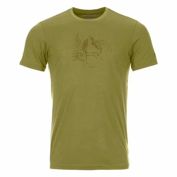 Promo ⭐ Ortovox 150 Cool Logo Sketch – T-shirt homme 🔥 1