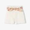 Short Bébé En Gaze De Coton Avec Ceinture Fleurie écru – Vertbaudet 13