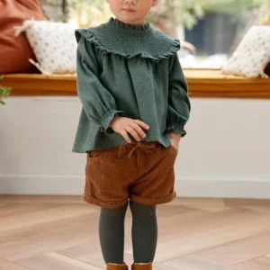Short En Velours Côtelé Bébé Fille Marine – Vertbaudet 14