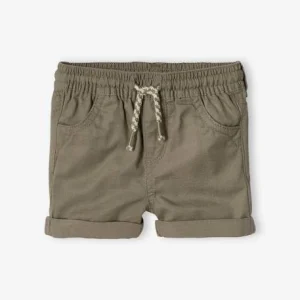 Short Sergé Taille élastiquée Bébé Garçon Vert De Gris – Vertbaudet 14
