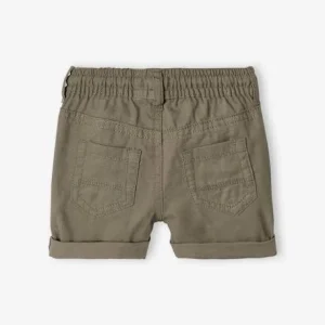 Short Sergé Taille élastiquée Bébé Garçon Vert De Gris – Vertbaudet 16